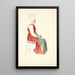 Schwedisches sitzendes Bauernbild mit Kopftuch - Wilhelm Marstrand — gerahmtes Bild an der Wand