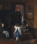 Die Frau und die Kinder des Künstlers im Atelier von Charlottenborg - Wilhelm Marstrand — Ansicht des Kunstwerks