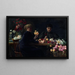 Damen an einem Blumen-Tisch - Wilhelm Peters — gerahmtes Bild an der Wand