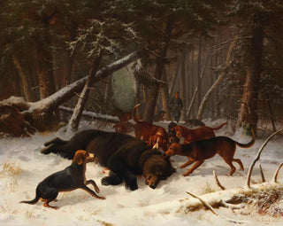Jagd auf den Bären - Wilhelm Reinhardt — Ansicht des Kunstwerks