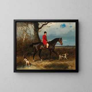 Wilhelm Richter - Count Miklos Pl Esterhazy de Galntha with his Hounds.webp