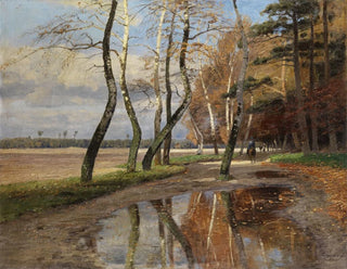 Wilhelm Schroeter - Reiter unter herbstlichen Bumen.webp