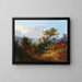Ansicht des Donautals mit den Ruinen von Greifenstein - Wilhelm Steinfeld — gerahmtes Bild an der Wand