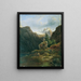 Vorderer Gosausee in Richtung Dachstein - Wilhelm Steinfeld — gerahmtes Bild an der Wand