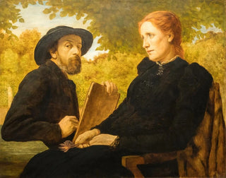 Wilhelm Steinhausen - SelfPortrait of the Painter with his Wife.webp