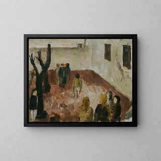Wilhelm Thny - Studie zum Schulhof.webp