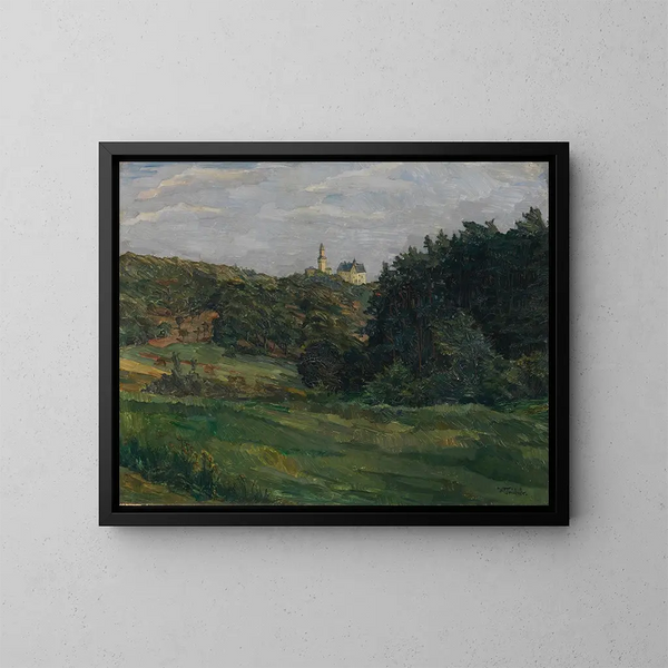 Château de Kronberg im Taunus - Wilhelm Trübner — gerahmtes Bild an der Wand
