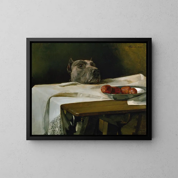 César am Rubikon - Wilhelm Trübner — gerahmtes Bild an der Wand