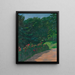 Landschaft - Wilhelm Trübner — gerahmtes Bild an der Wand