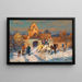 Diligence en hiver - Wilhelm Velten — gerahmtes Bild an der Wand
