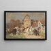 Markttag in Franken - Wilhelm Velten — gerahmtes Bild an der Wand