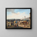 Markt für Vieh am Stadtrand - Wilhelm von Kaulbach — gerahmtes Bild an der Wand