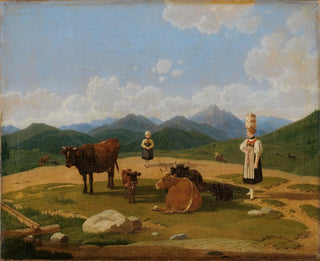 auf der Alm - Wilhelm von Kobell — Ansicht des Kunstwerks
