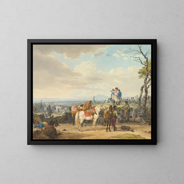 Soldaten österreichischer - Wilhelm von Kobell — gerahmtes Bild an der Wand