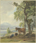 Ein Bauer ruht mit seinem Pferd neben dem gepflügten Feld - Wilhelm von Kobell — Ansicht des Kunstwerks