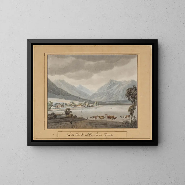 Schliersee - Wilhelm von Kobell — gerahmtes Bild an der Wand