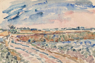 Wilhelmus Johannes Steenhoff - Weg door landschap.webp