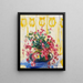 Blumen - Wilho Sjöström — gerahmtes Bild an der Wand