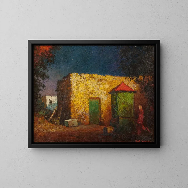 Puits de cour intérieure, Nouveau-Mexiko - Will Sparks — gerahmtes Bild an der Wand