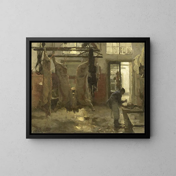 L'abattoir - Willem Bastiaan Tholen — gerahmtes Bild an der Wand