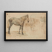 Studien eines Pferdes - Willem Carel Nakken — gerahmtes Bild an der Wand