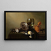 Naturmorte mit einem goldenen Bierkrug - Willem Claesz Heda — gerahmtes Bild an der Wand