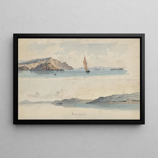 Willem Gruyter jr - Twee Engelse kustgezichten Swansea Baai en Bristols Kanaal.webp