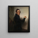 Selbstporträt - Willem Hendrik Schmidt — gerahmtes Bild an der Wand