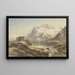 Landschaft mit Bergen - Willem Jan van den Berghe — gerahmtes Bild an der Wand