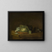 Choux sur une table - Willem Kalf — gerahmtes Bild an der Wand