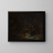 Innenansicht einer Küche - Willem Kalf — gerahmtes Bild an der Wand