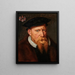Portrait von Robert De Cro um 1500-1556 Bischof von Cambrai - Willem Key — gerahmtes Bild an der Wand