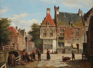 Willem Koekkoek - A Dutch Street in Summer.webp