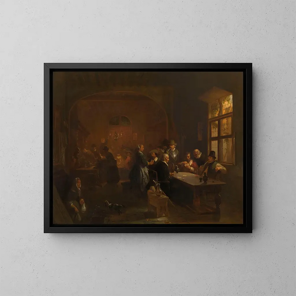 L'Auberge - Willem Linnig — gerahmtes Bild an der Wand