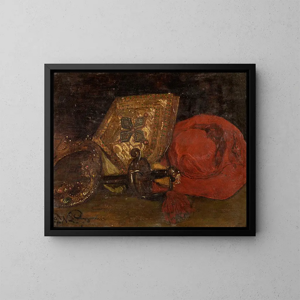 Die Mächte der Welt - Willem Linnig der Jüngere — gerahmtes Bild an der Wand