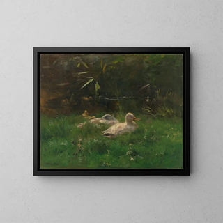 Enten - Willem Maris — gerahmtes Bild an der Wand