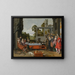 Komödiantengesellschaft auf einer Terrasse - Willem Pietersz Buytewech — gerahmtes Bild an der Wand