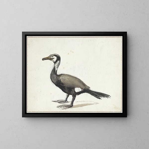 Cormoran - Willem Roelofs — gerahmtes Bild an der Wand