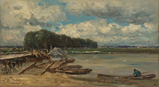 Willem Roelofs - De brug over de IJssel bij Doesburg.webp