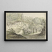 Landschaft aus Dünen mit Holzbrücke - Willem Uppink — gerahmtes Bild an der Wand
