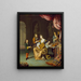 Der Lautenspieler - Willem van Mieris — gerahmtes Bild an der Wand