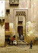 Die Hof eines Hauses in Kairo - Willem de Famars Testas — Ansicht des Kunstwerks