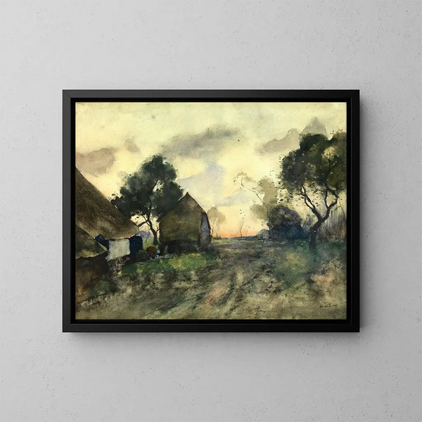 Stimmung des Abends - Willem de Zwart — gerahmtes Bild an der Wand