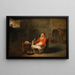 Ein älterer Mann mit einem Bierkrug - Willem van Herp — gerahmtes Bild an der Wand