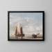 Ruhiges Meer - Willem van de Velde der Jüngere — gerahmtes Bild an der Wand