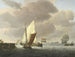 Bateaux près de la côte par temps venteux - Willem van de Velde le Jeune — Ansicht des Kunstwerks