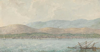 Willey Reveley - View of a Harbour and Town From the Sea Turkey.webp