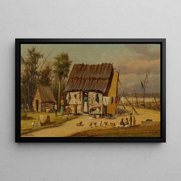 William Aiken Walker - Cabin Scene Wash Day.webp