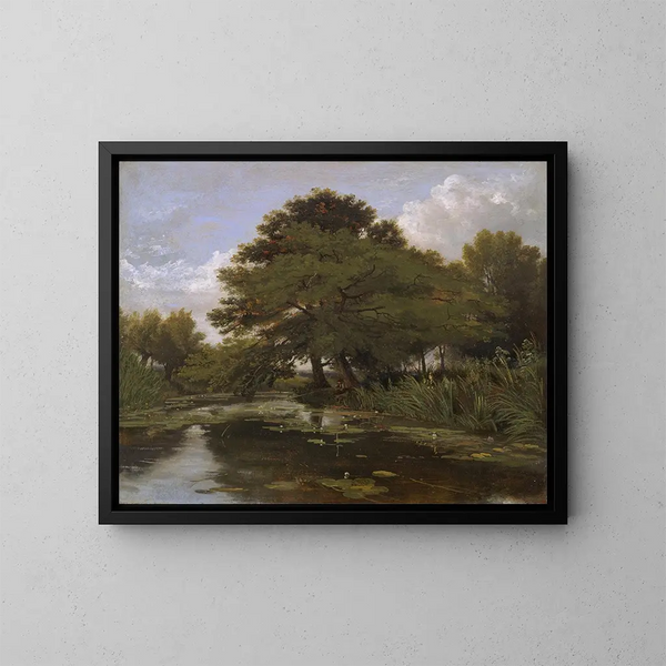 Sur l'Isis à Waterperry, Oxfordshire - William Alfred Delamotte — gerahmtes Bild an der Wand