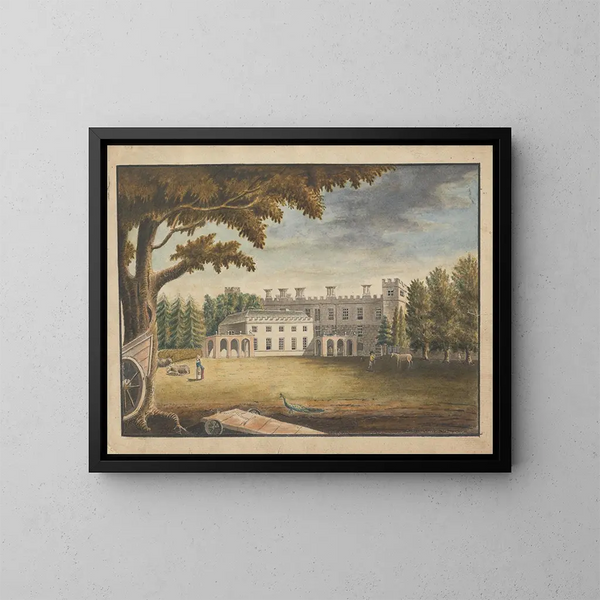 Maison de Syon in London - William Beilby — gerahmtes Bild an der Wand